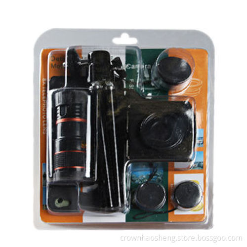 4-in-1 lens kit, can enjoy unrealistic fish eye world of images